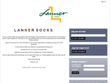 Tablet Screenshot of lannersocks.com